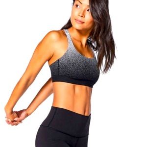 Lululemon Energy Bra Black and White Speckled